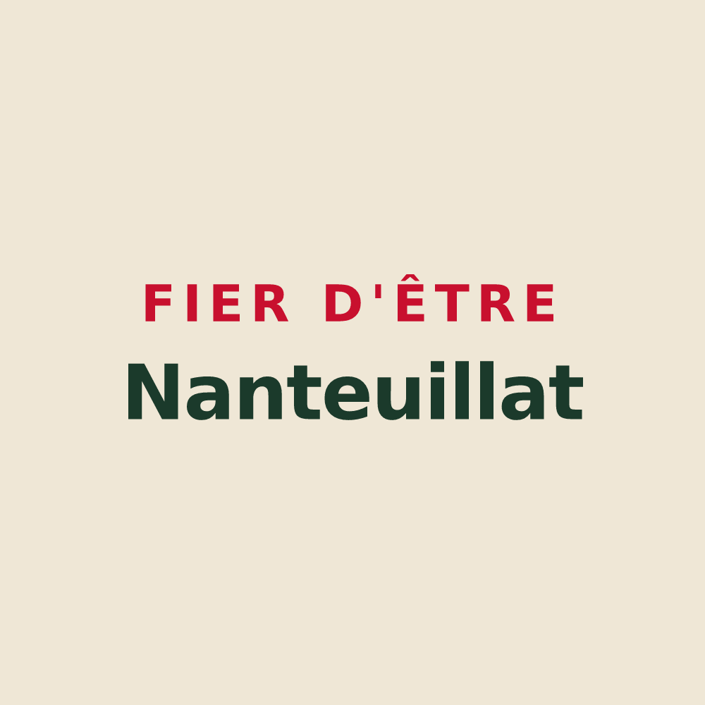 Tote bag « Fier d'être Nanteuillat » — design pour Nanteuil-la-Forêt