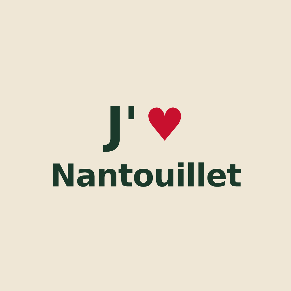 Tote bag personnalisé Nantouillet — design J'aime Nantouillet