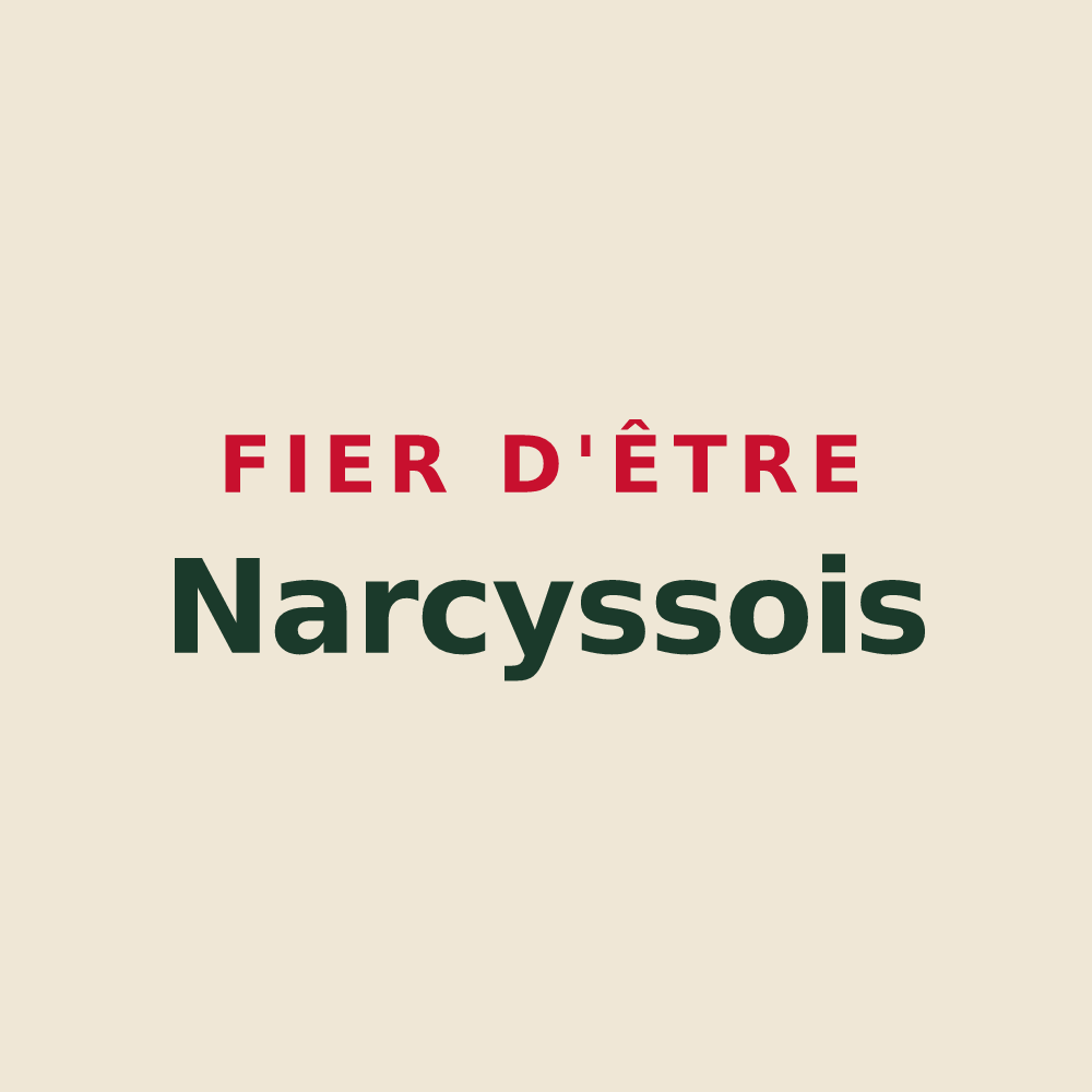 Tote bag « Fier d'être Narcyssois » — design pour Narcy