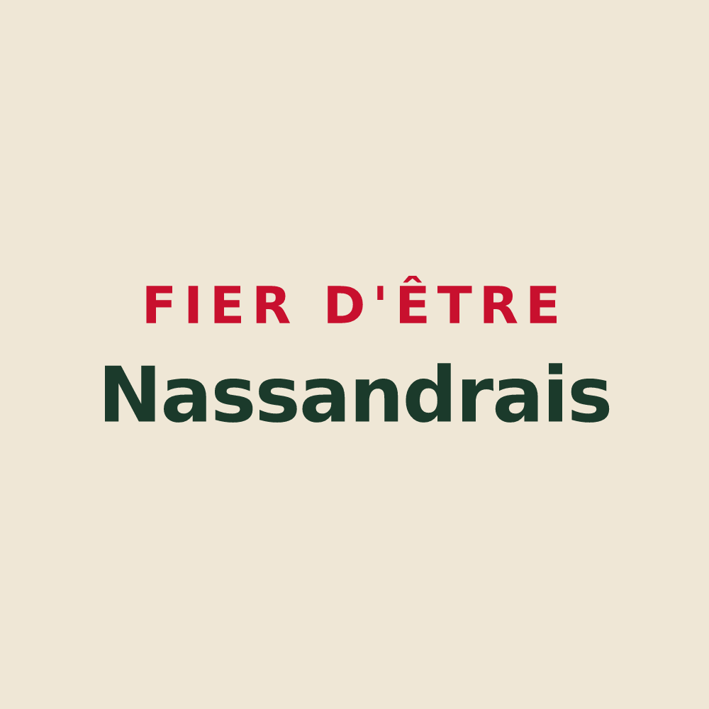 Tote bag « Fier d'être Nassandrais » — design pour Nassandres sur Risle