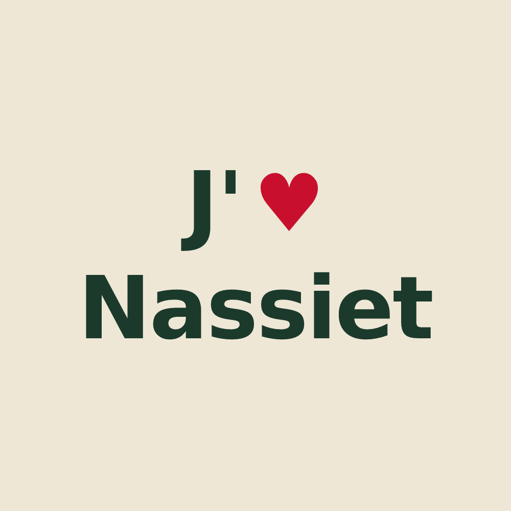 Tote bag personnalisé Nassiet — design J'aime Nassiet