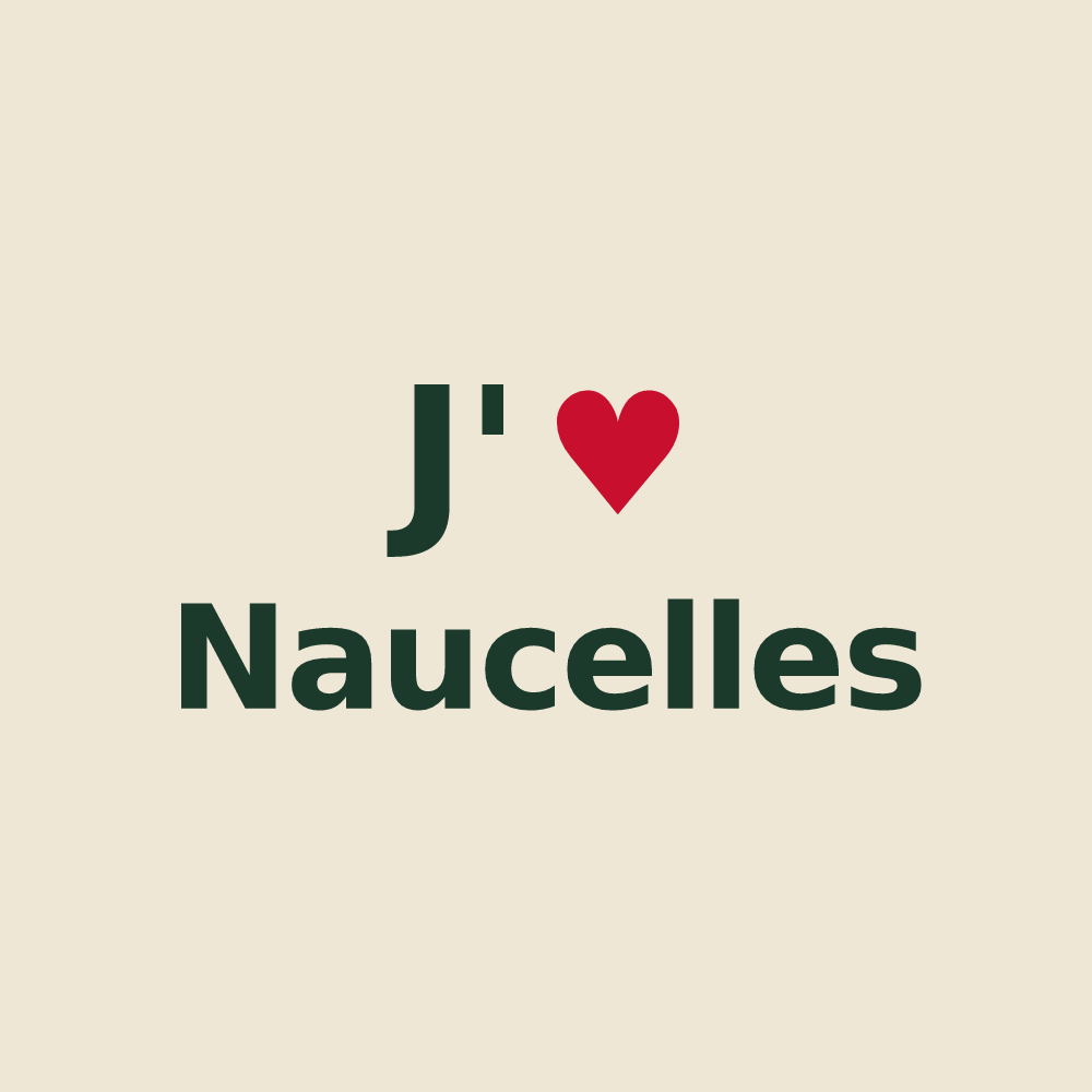 Tote bag personnalisé Naucelles — design J'aime Naucelles