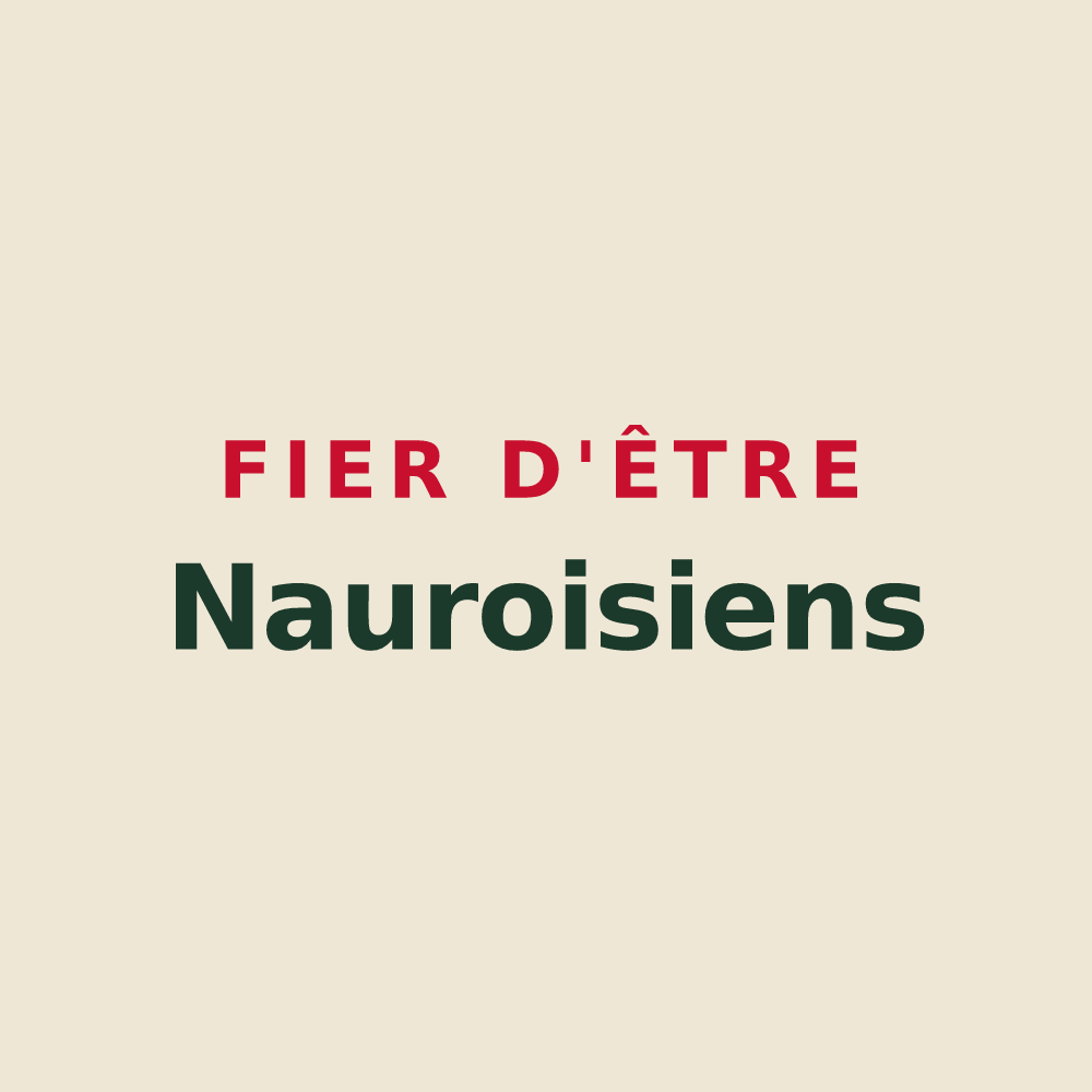 Tote bag « Fier d'être Nauroisiens » — design pour Nauroy