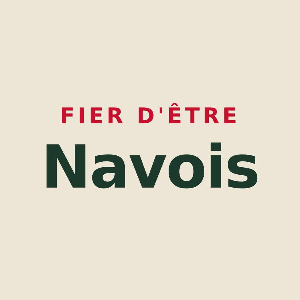 Tote bag « Fier d'être Navois » — design pour Naves