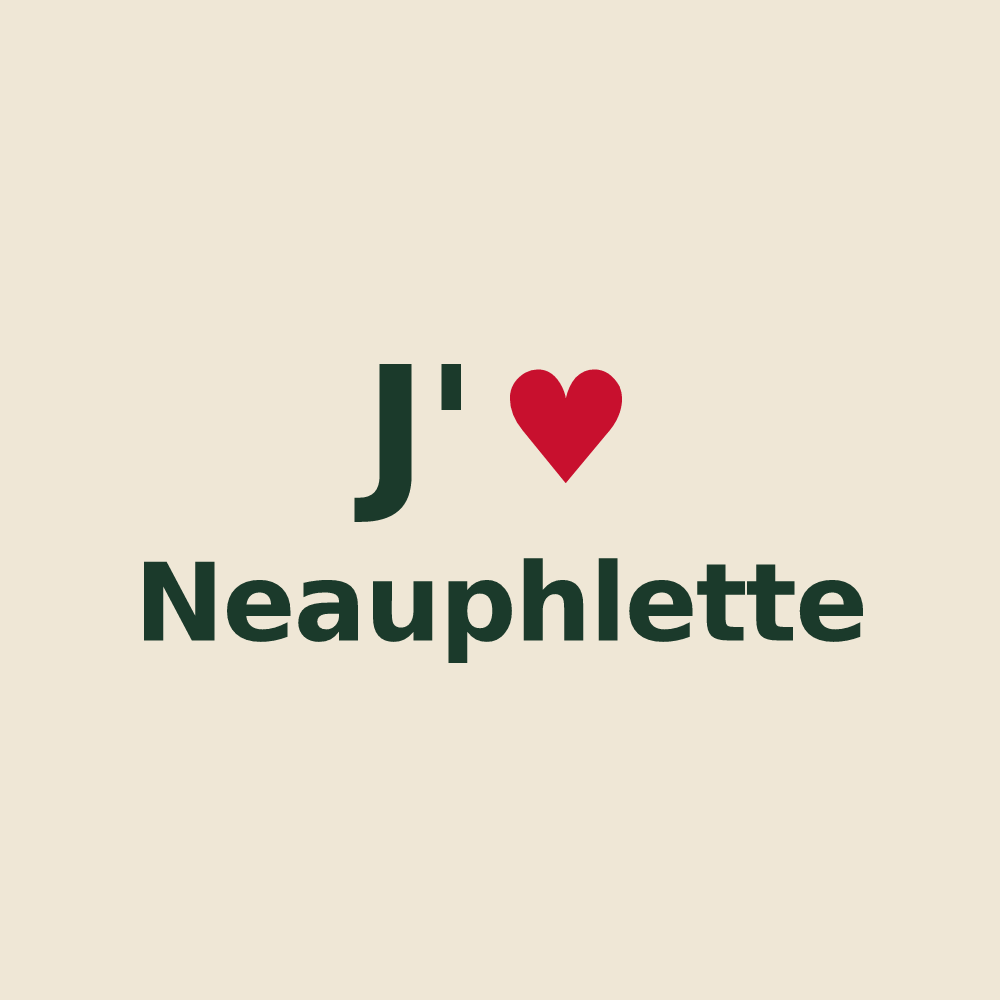 Tote bag personnalisé Neauphlette — design J'aime Neauphlette