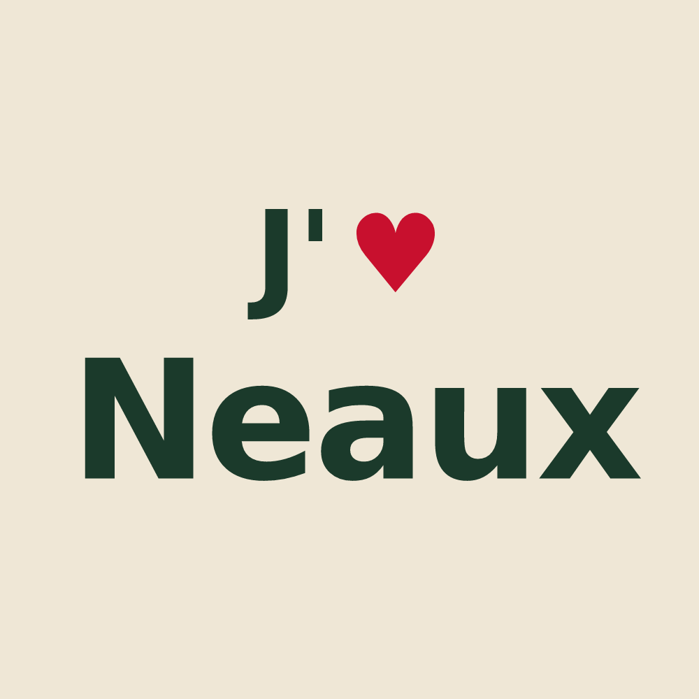 Tote bag personnalisé Neaux — design J'aime Neaux