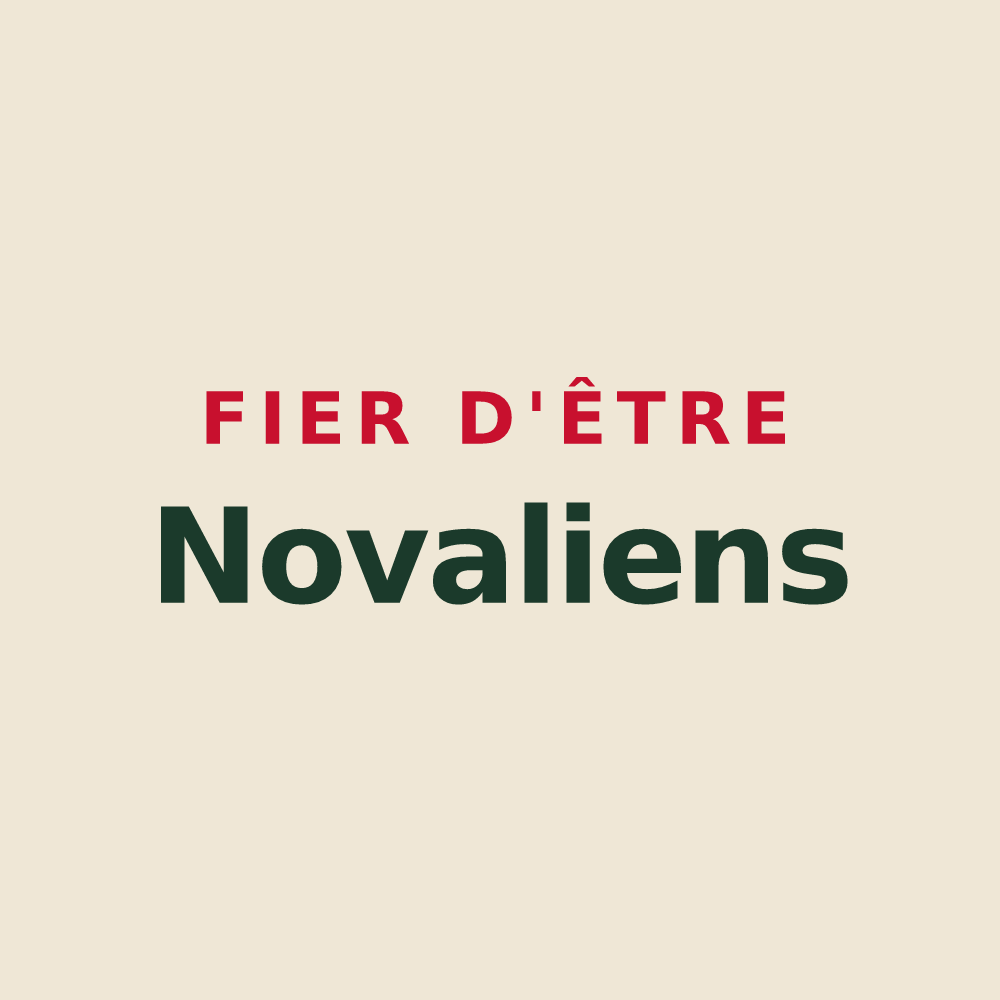 Tote bag « Fier d'être Novaliens » — design pour Neaux