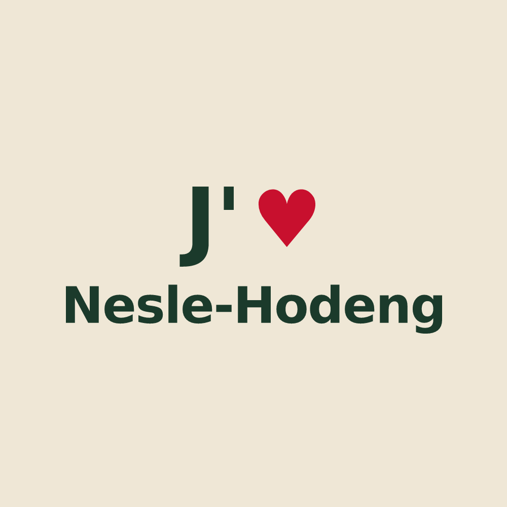 Tote bag personnalisé Nesle-Hodeng — design J'aime Nesle-Hodeng