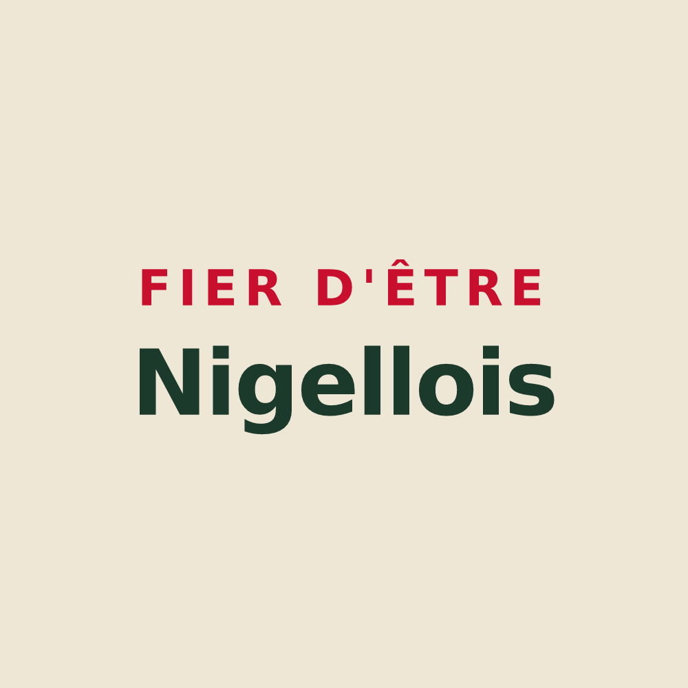 Tote bag « Fier d'être Nigellois » — design pour Nesle-la-Reposte