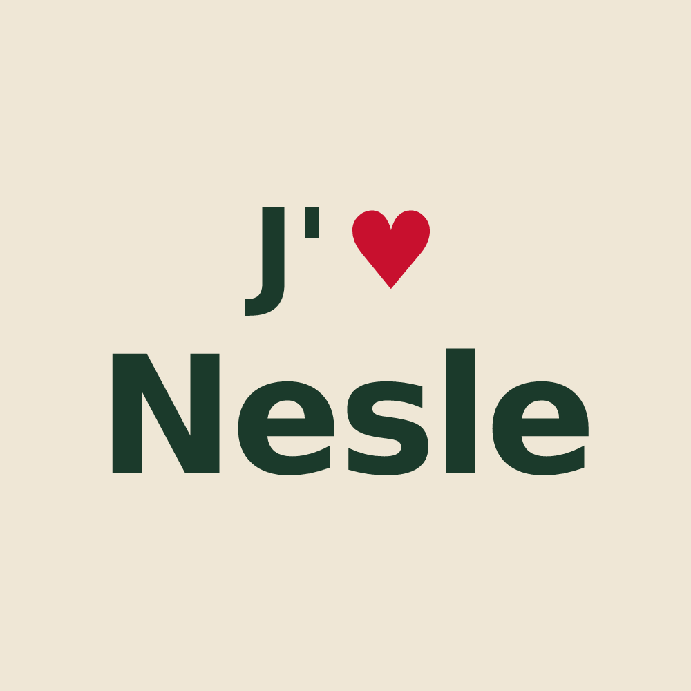Tote bag personnalisé Nesle — design J'aime Nesle