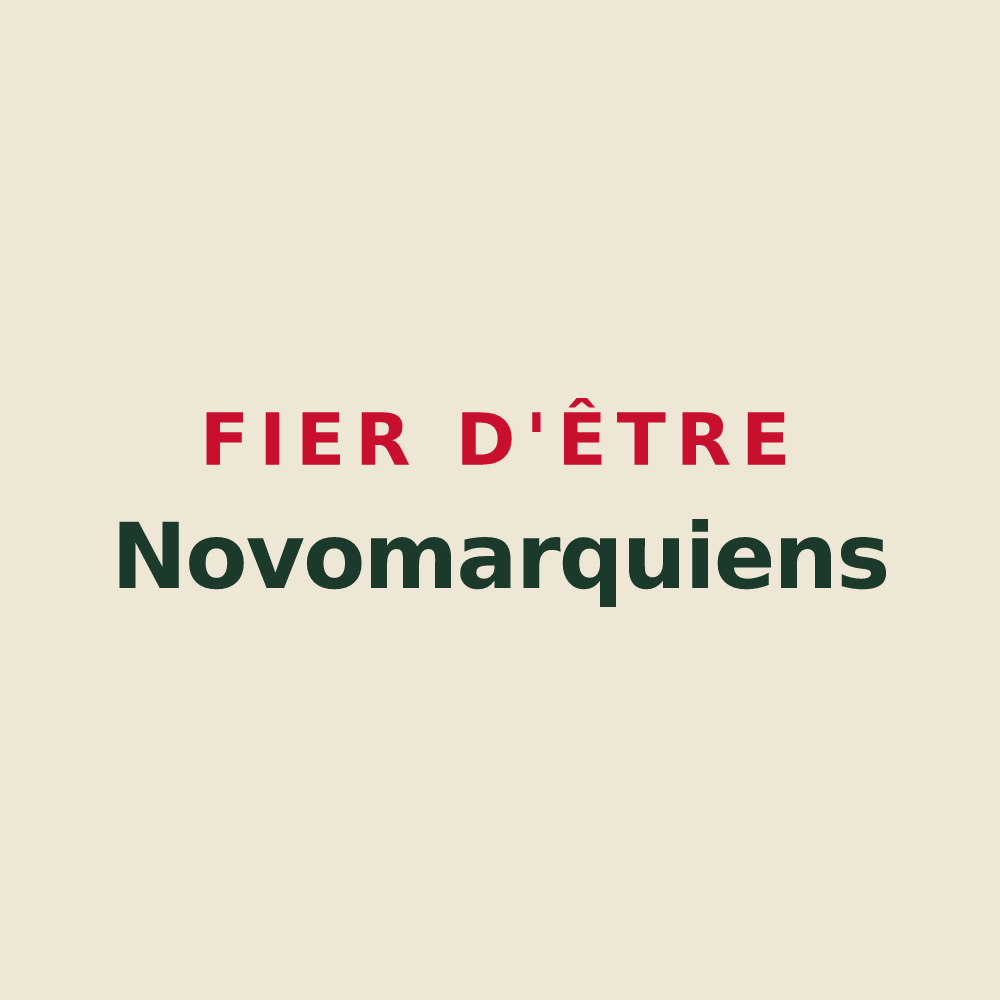 Tote bag « Fier d'être Novomarquiens » — design pour Neuf-Marché
