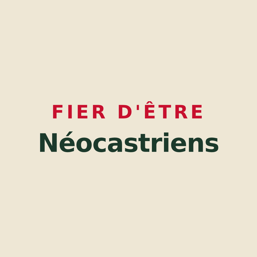 Tote bag « Fier d'être Néocastriens » — design pour Neufchâteau