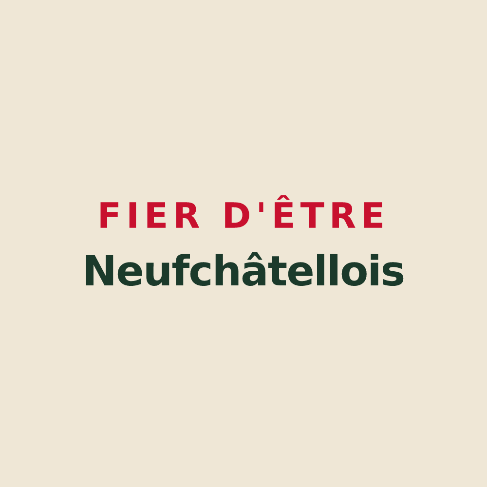 Tote bag « Fier d'être Neufchâtellois » — design pour Neufchâtel-en-Saosnois