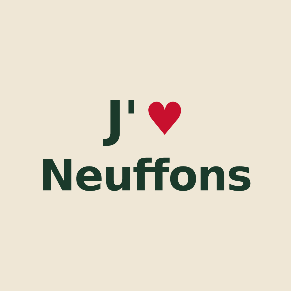 Tote bag personnalisé Neuffons — design J'aime Neuffons