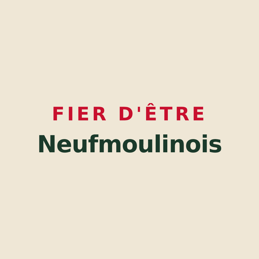 Tote bag « Fier d'être Neufmoulinois » — design pour Neufmoulins