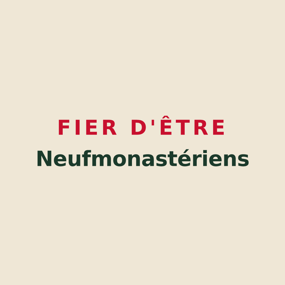 Tote bag « Fier d'être Neufmonastériens » — design pour Neufmoutiers-en-Brie
