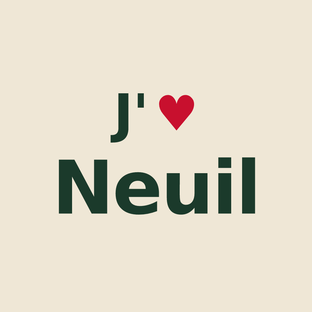 Tote bag personnalisé Neuil — design J'aime Neuil