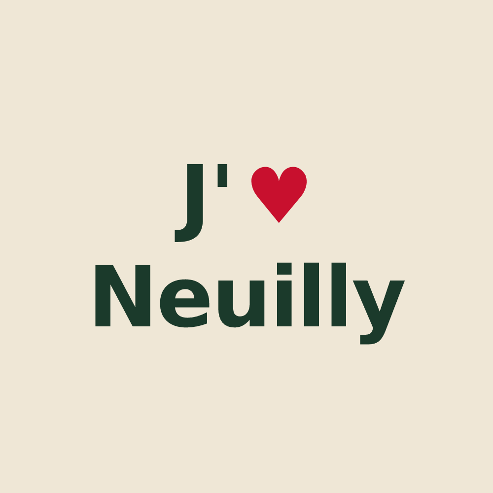 Tote bag personnalisé Neuilly — design J'aime Neuilly