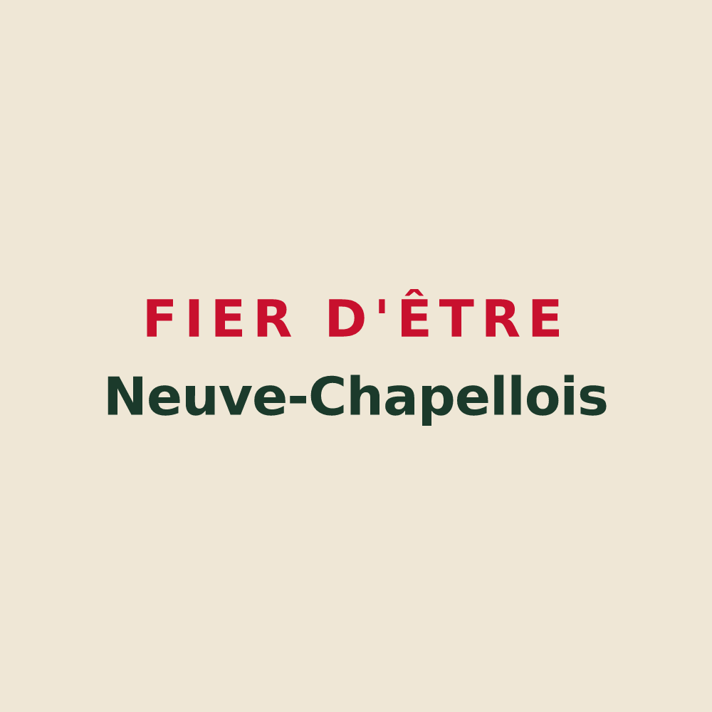 Tote bag « Fier d'être Neuve-Chapellois » — design pour Neuve-Chapelle