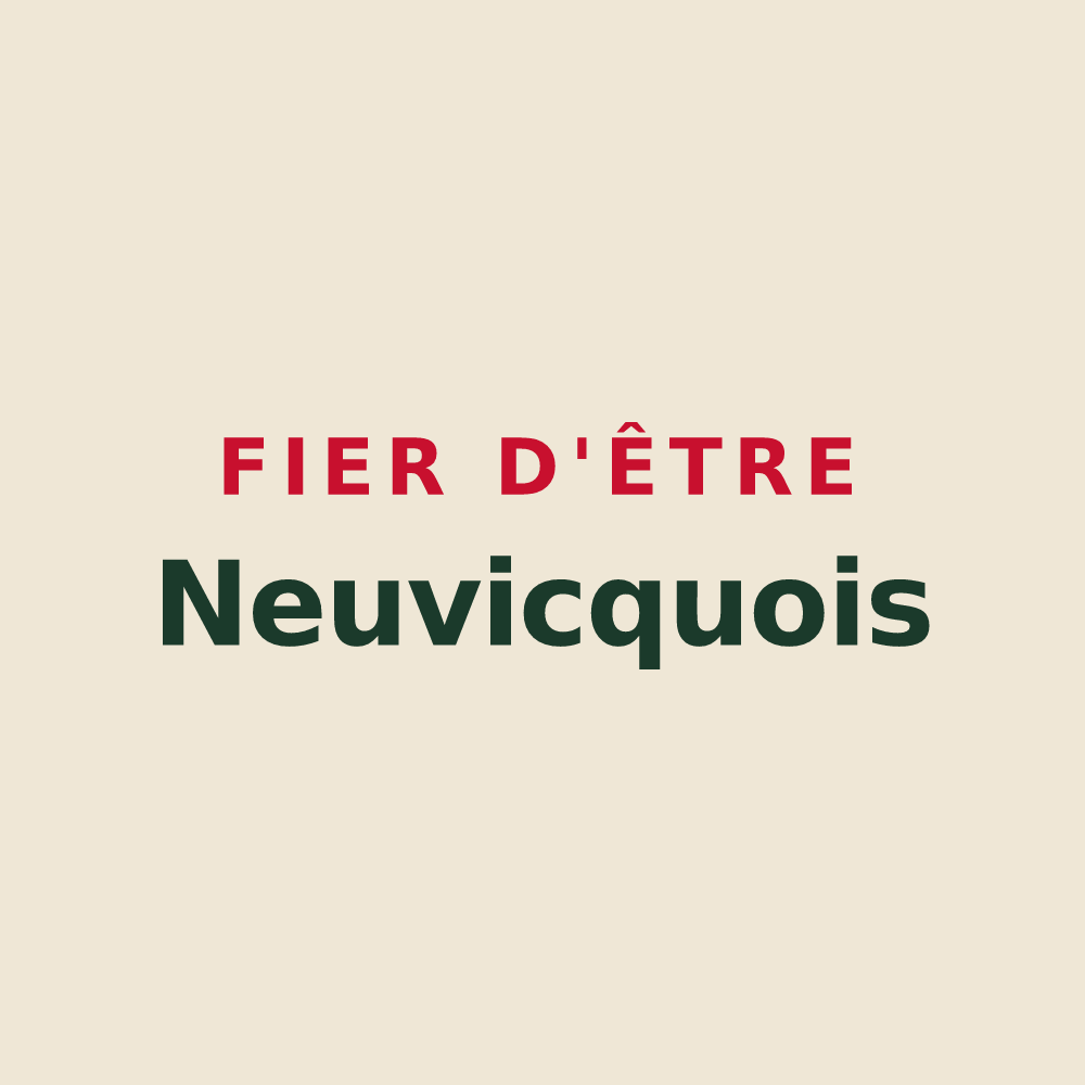 Tote bag « Fier d'être Neuvicquois » — design pour Neuvicq-le-Château