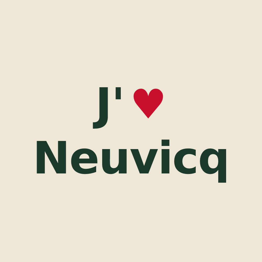 Tote bag personnalisé Neuvicq — design J'aime Neuvicq
