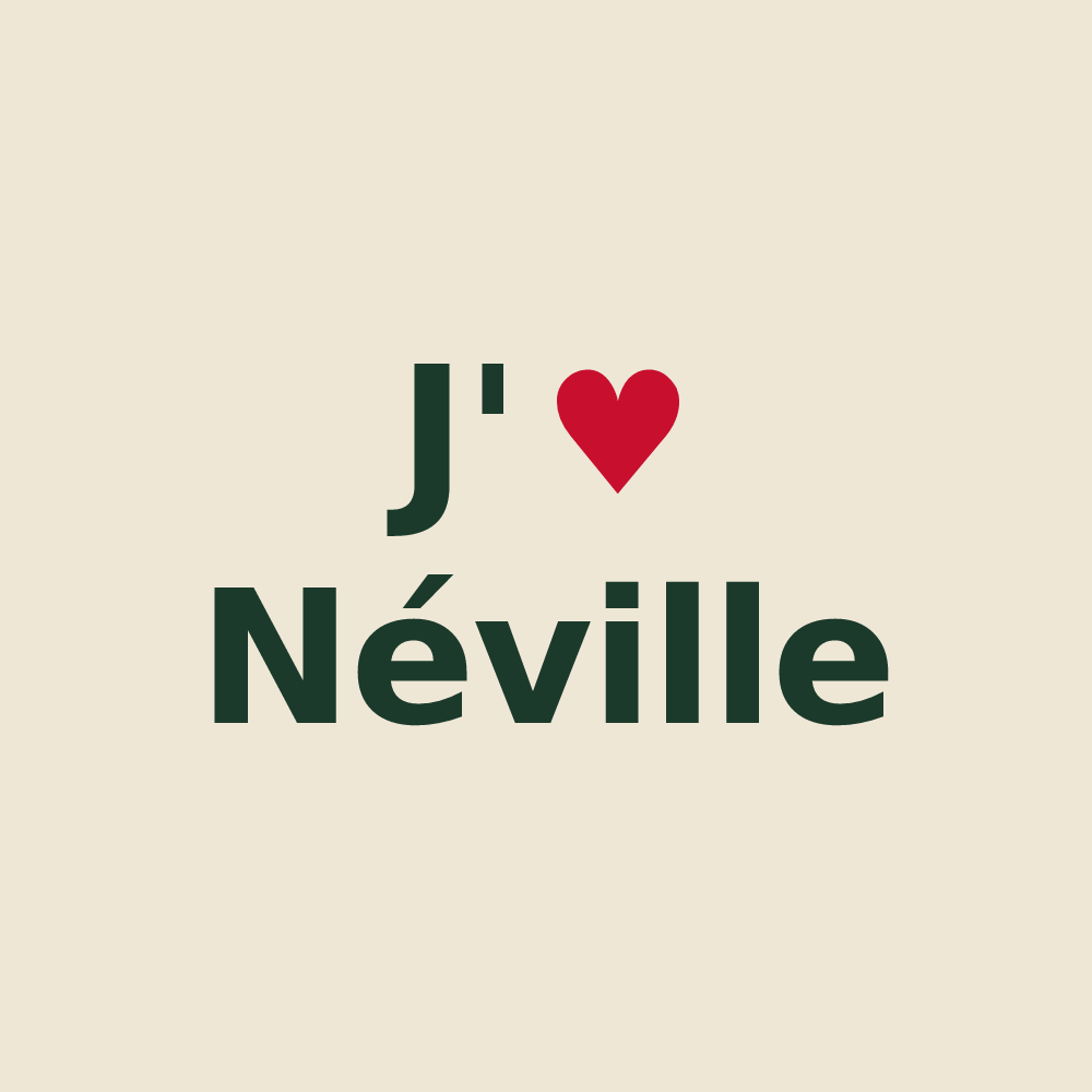 Tote bag personnalisé Néville — design J'aime Néville