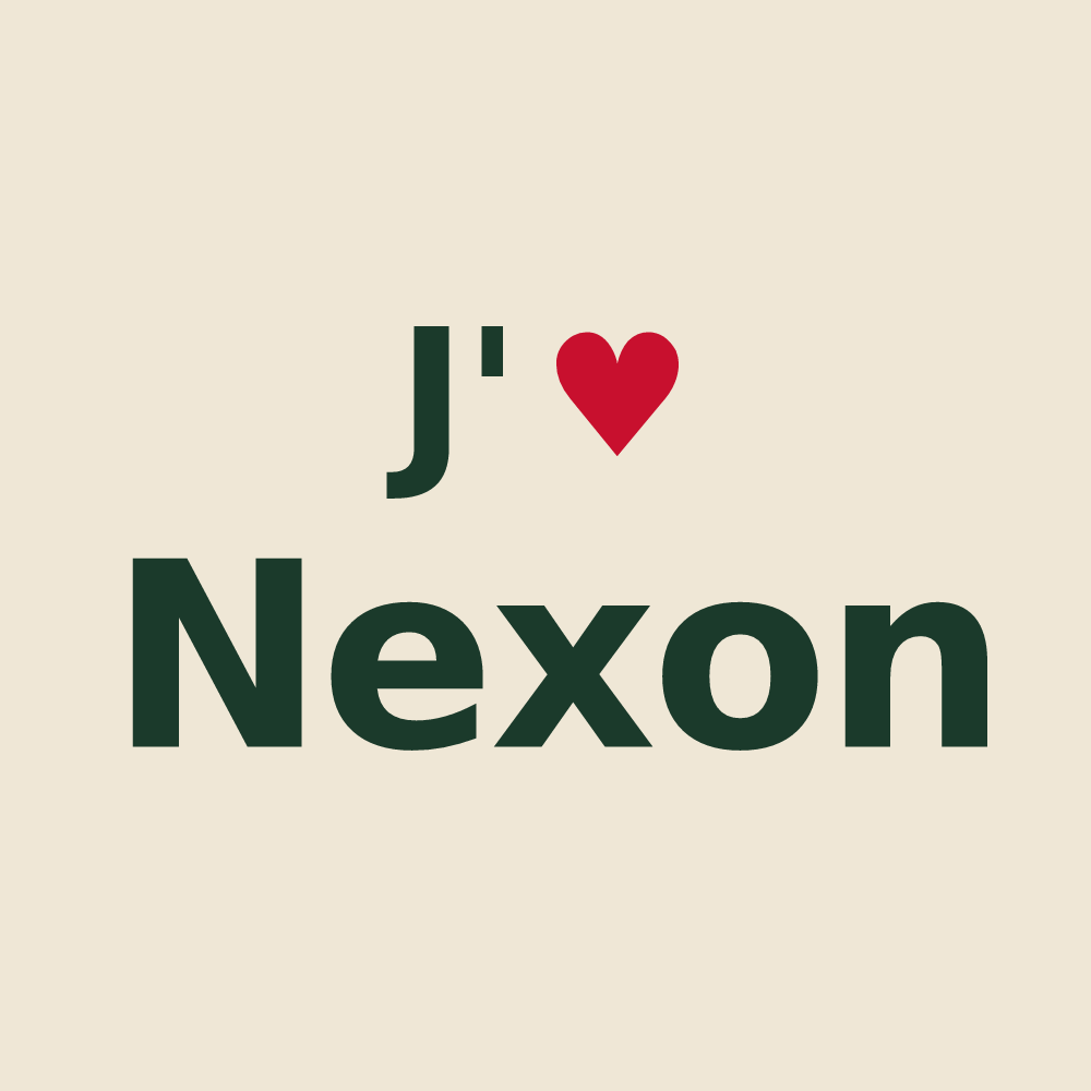 Tote bag personnalisé Nexon — design J'aime Nexon