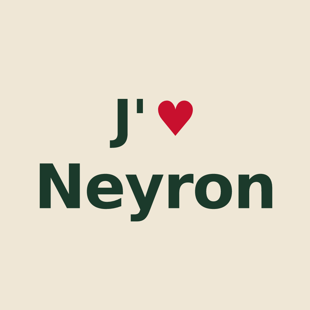 Tote bag personnalisé Neyron — design J'aime Neyron