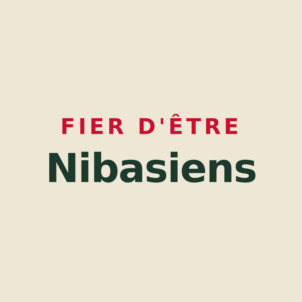 Tote bag « Fier d'être Nibasiens » — design pour Nibas