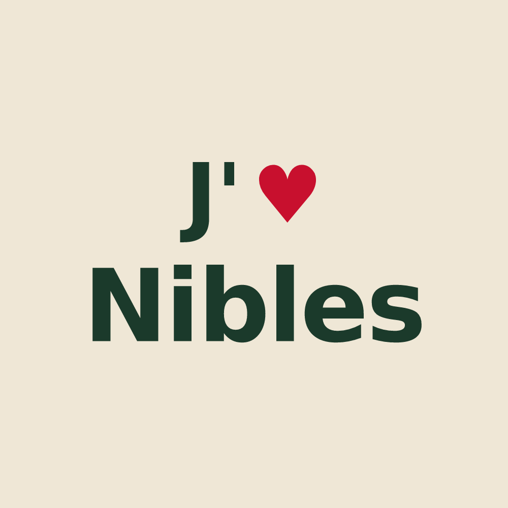 Tote bag personnalisé Nibles — design J'aime Nibles