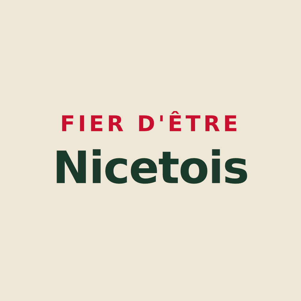 Tote bag « Fier d'être Nicetois » — design pour Nicey