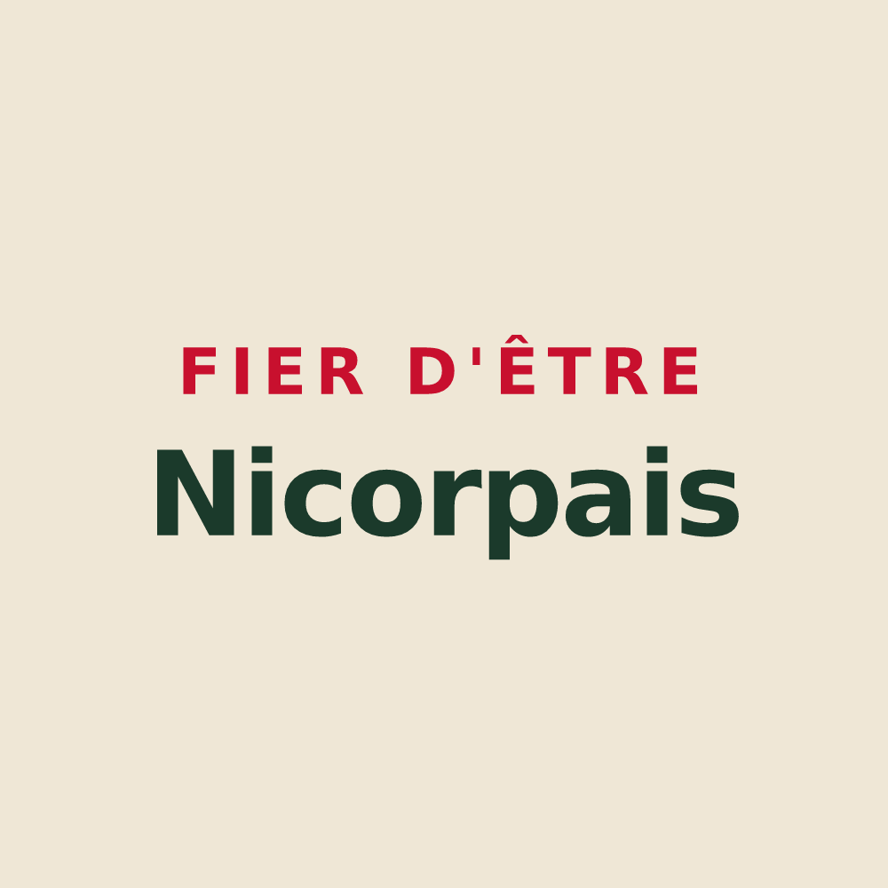 Tote bag « Fier d'être Nicorpais » — design pour Nicorps