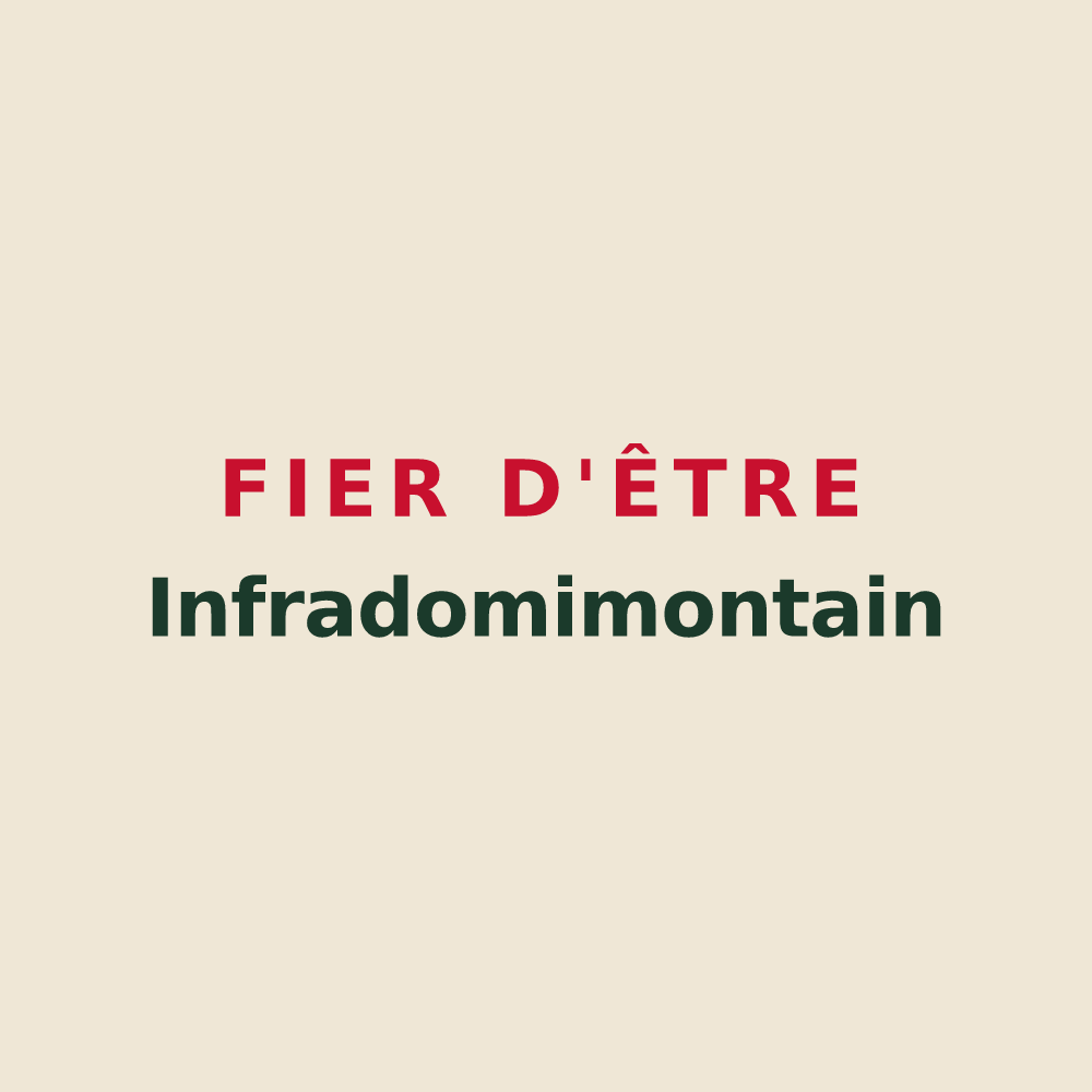 Tote bag « Fier d'être Infradomimontain » — design pour Niederhausbergen