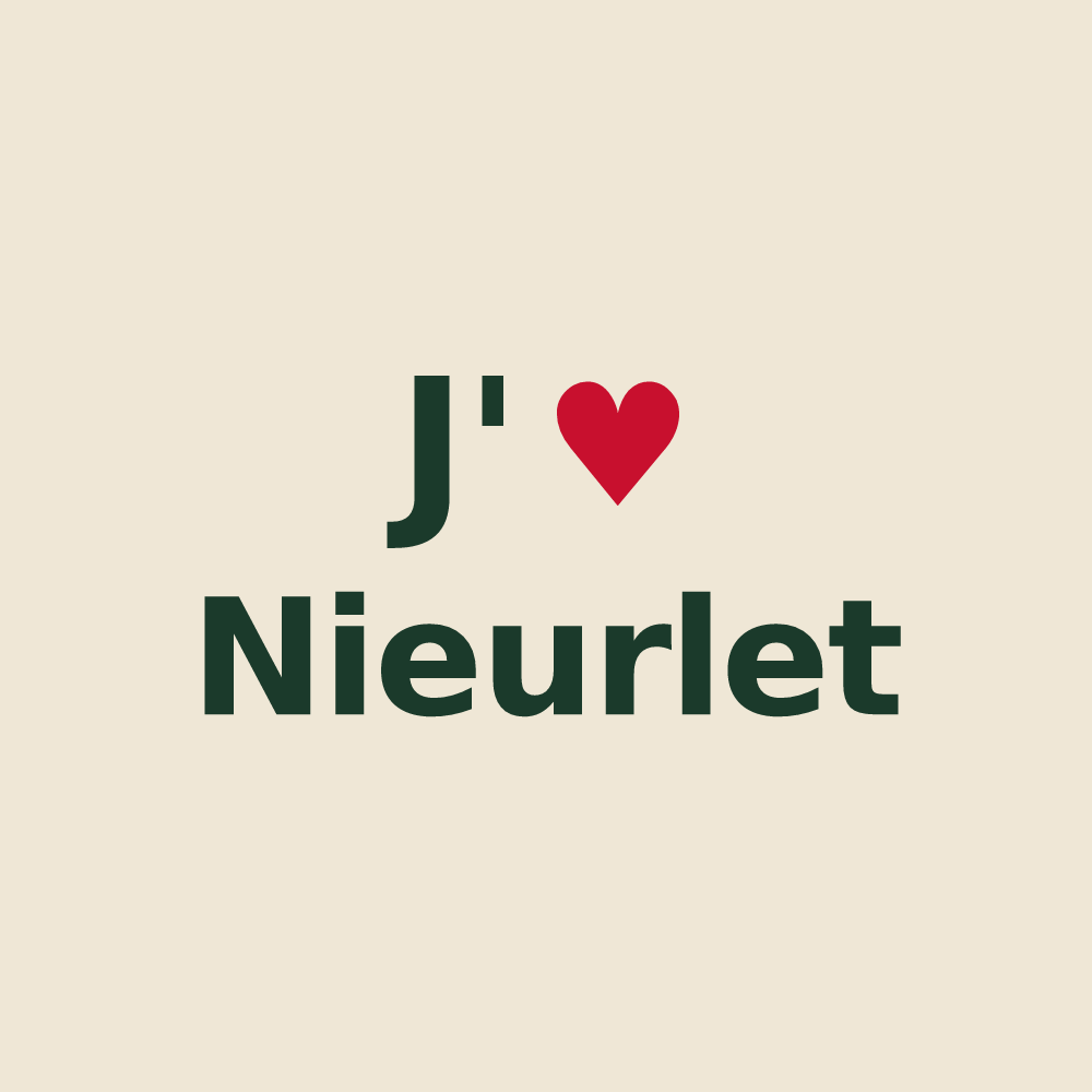 Tote bag personnalisé Nieurlet — design J'aime Nieurlet