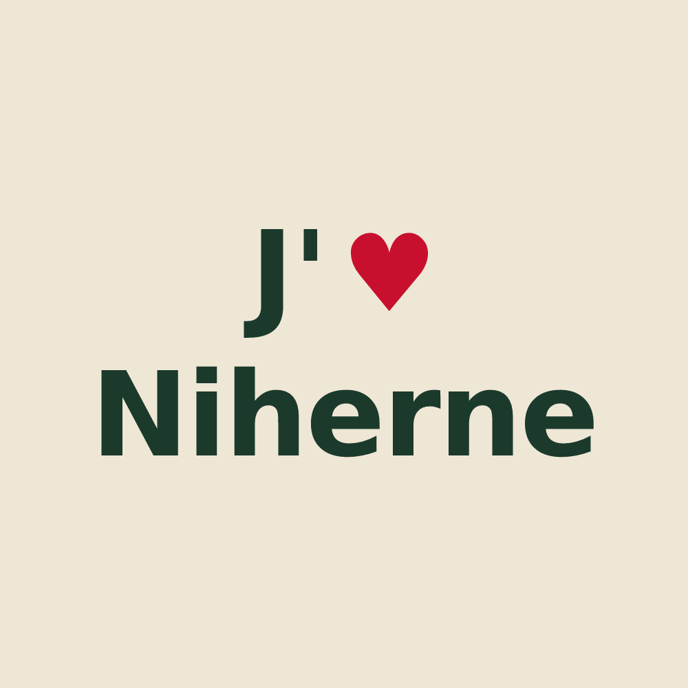 Tote bag personnalisé Niherne — design J'aime Niherne