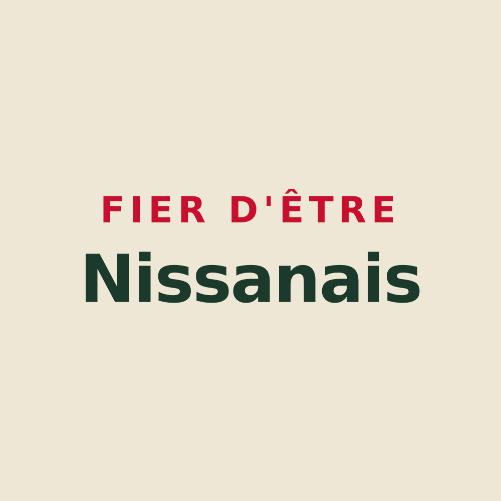 Tote bag « Fier d'être Nissanais » — design pour Nissan-lez-Enserune