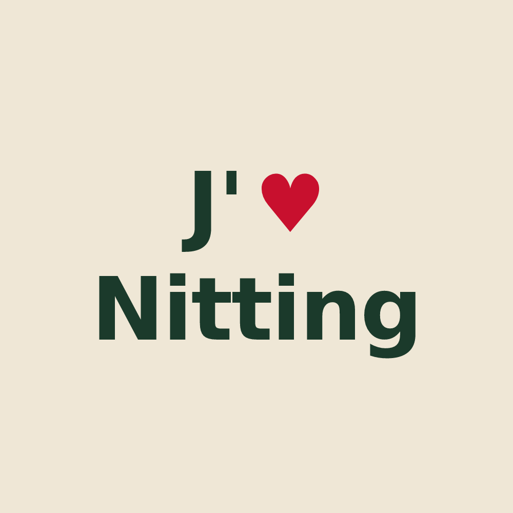 Tote bag personnalisé Nitting — design J'aime Nitting