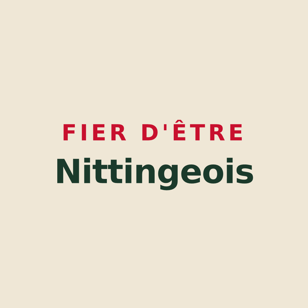 Tote bag « Fier d'être Nittingeois » — design pour Nitting
