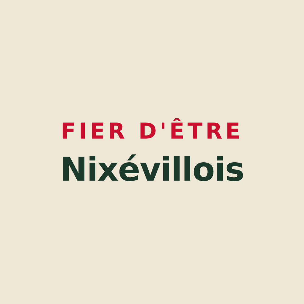 Tote bag « Fier d'être Nixévillois » — design pour Nixéville-Blercourt