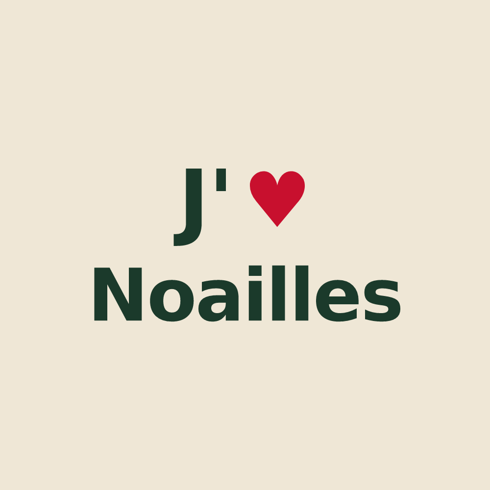 Tote bag personnalisé Noailles — design J'aime Noailles