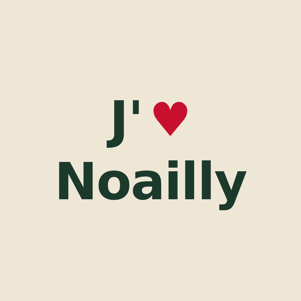 Tote bag personnalisé Noailly — design J'aime Noailly