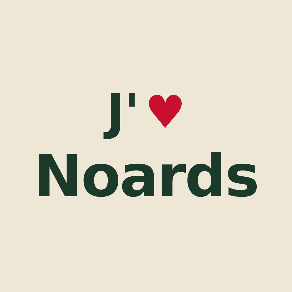 Tote bag personnalisé Noards — design J'aime Noards