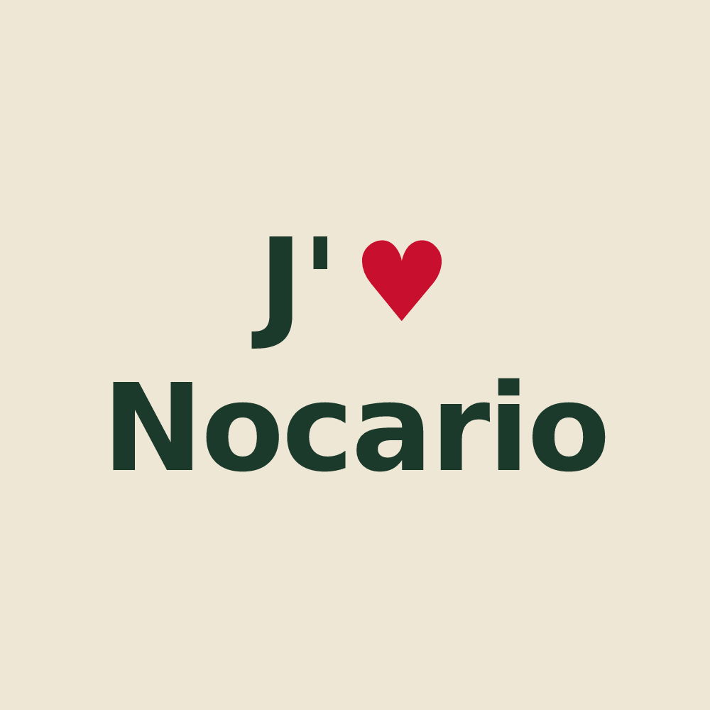 Tote bag personnalisé Nocario — design J'aime Nocario