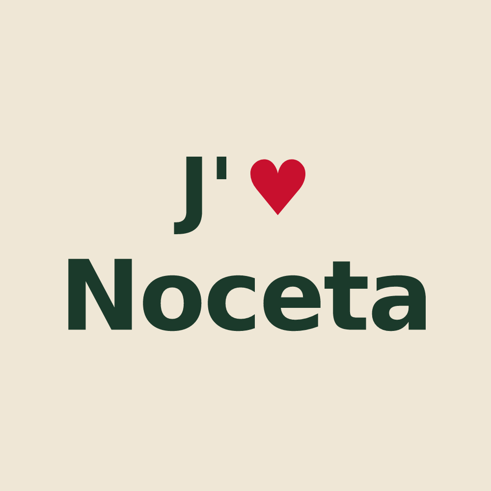 Tote bag personnalisé Noceta — design J'aime Noceta
