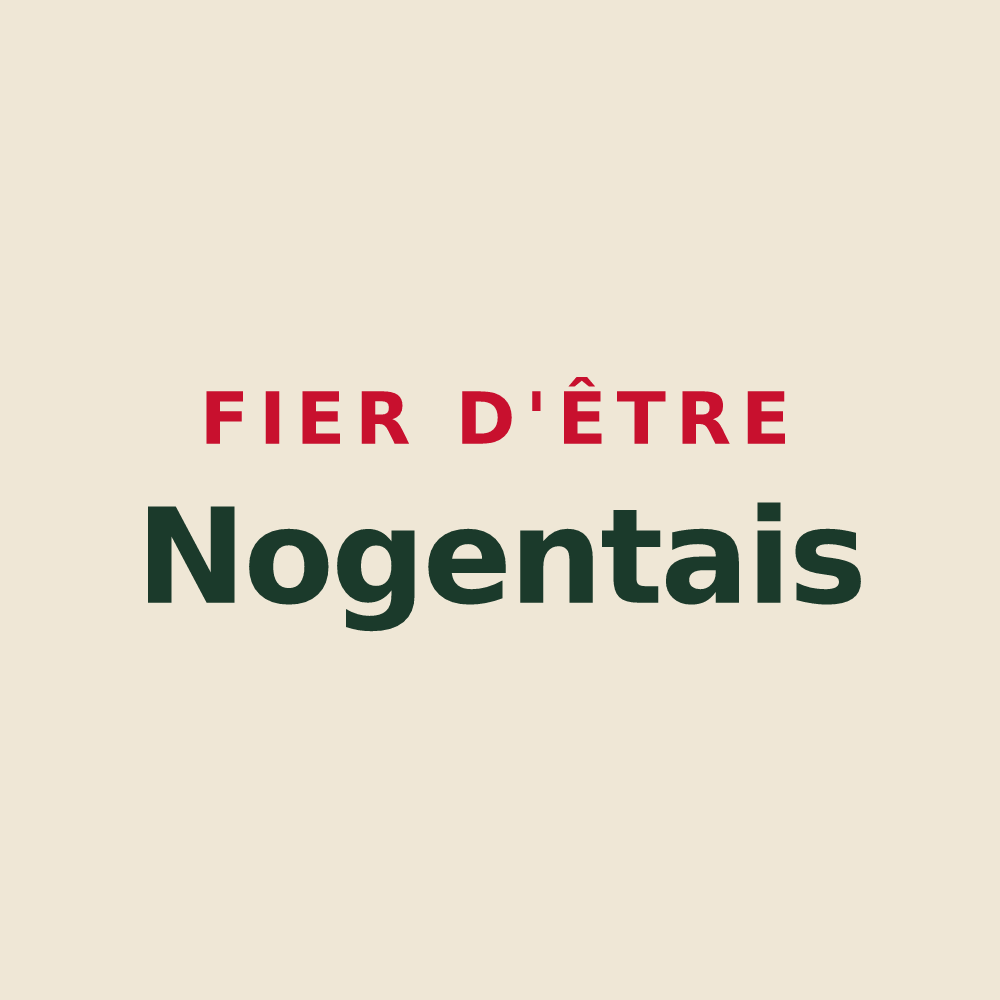 Tote bag « Fier d'être Nogentais » — design pour Nogent-sur-Marne