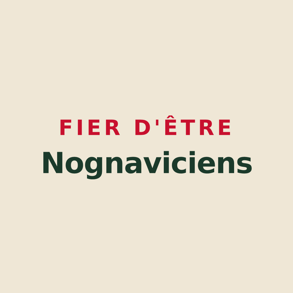 Tote bag « Fier d'être Nognaviciens » — design pour Nogna