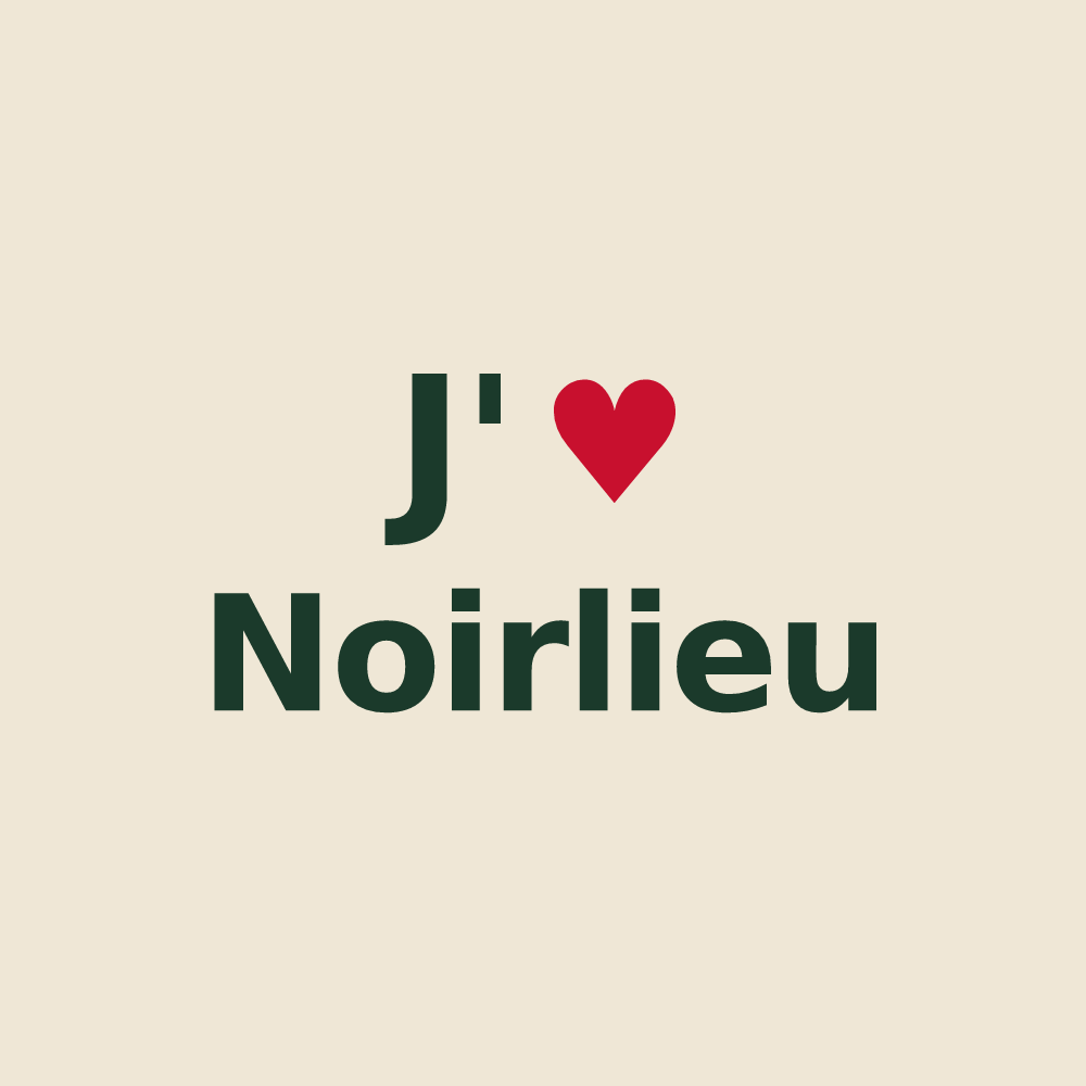 Tote bag personnalisé Noirlieu — design J'aime Noirlieu