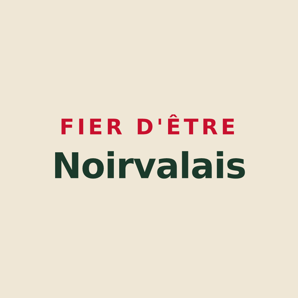 Tote bag « Fier d'être Noirvalais » — design pour Noirval