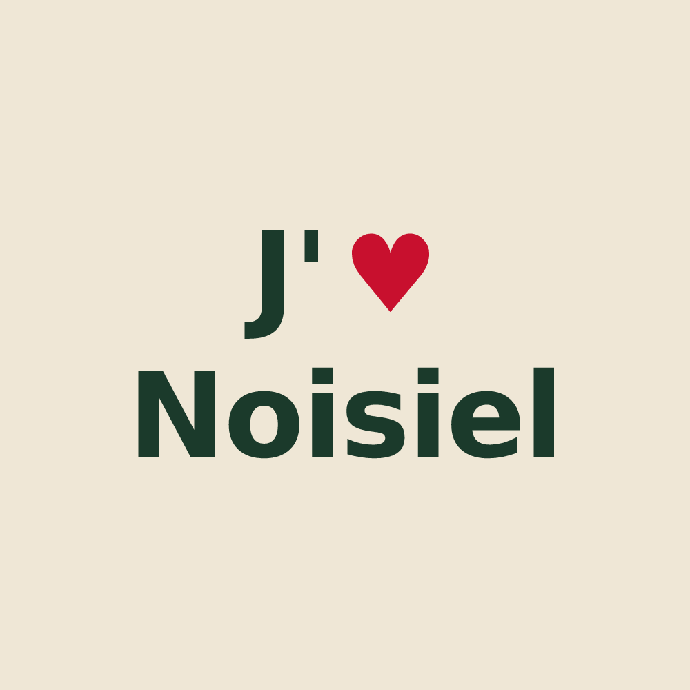 Tote bag personnalisé Noisiel — design J'aime Noisiel