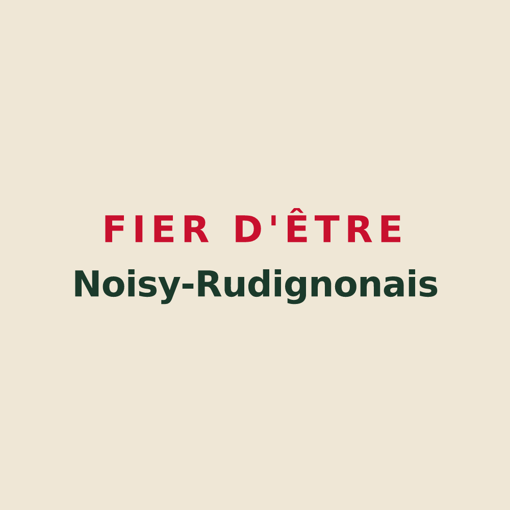 Tote bag « Fier d'être Noisy-Rudignonais » — design pour Noisy-Rudignon